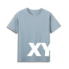 XY DEZIGN Logo T-shirt XY white ink on blue t-shirt