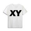 XY DEZIGN Logo T-shirt XY white ink on white t-shirt